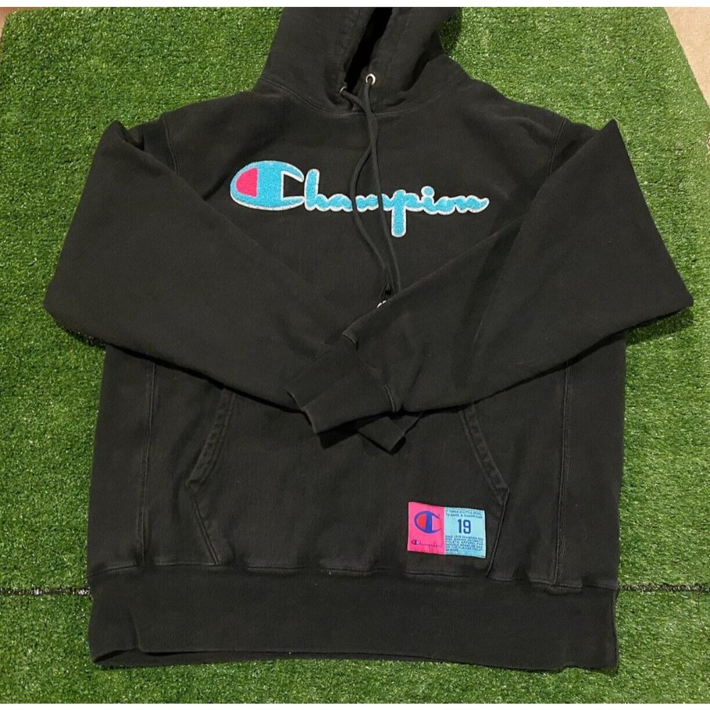 Champion Reverse Weave Spell Out Script Hoodie Sw… - image 1